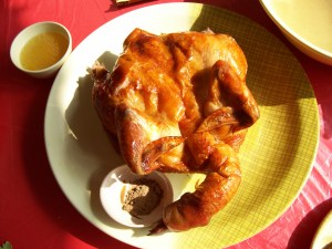 POT CHICKEN RESTAURANT: Mr. Chicken was "smiling at me"