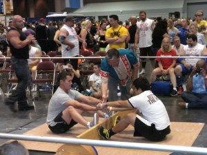 Fit Expo: Seated tug-of-war?