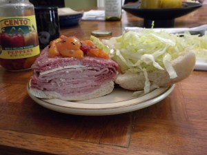 Carbone's grinder...check out the amount of meat