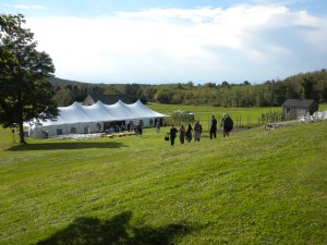 Wedding tent @ Auntie Linda's Estate: Litchfield, CT