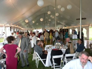Guests under the tent