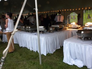 Buffet at wedding