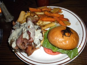 White Horse: "House signature burger"