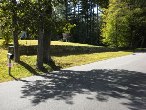 Classic New England stone wall