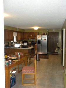 Dad's kitchen and casual dining area