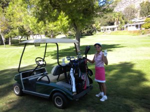 The final moments before she puts on her "game face"