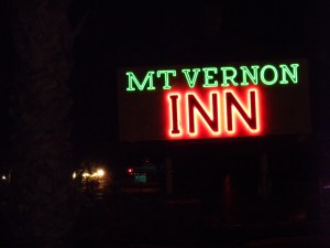 Mt. Vernon Inn signage...