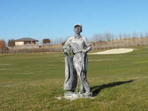Child Statue on Course