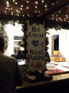 Hot Cocoa, Bread Pudding...Tri-tip and Bratwurst...okay...