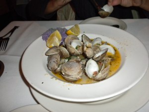 Clams Appetizer at Sow's Ear