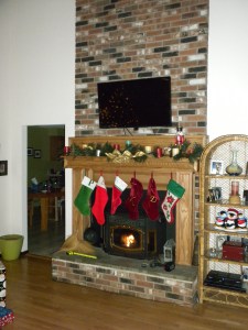 Oak Mantle Dad Built