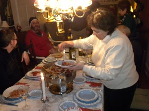 Auntie Linda Distributes Ravioli
