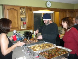 Cousin David Slices the Ham
