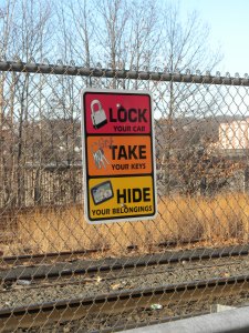 Signage Serves as a Hint...