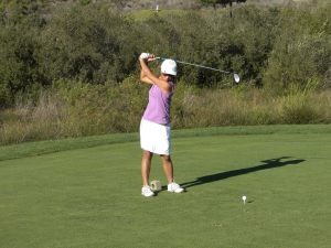 The Elf is About to "Tee Off"...