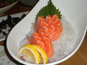Ocean Blue: Salmon Sashimi
