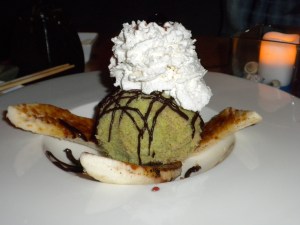 Ocean Blue: Green Tea Tempura Ice Cream