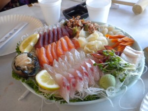 Pacific Fish Center: "Medium" Sashimi Plate