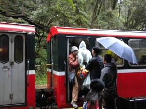 Mama Tseng Fighting Her Way Off the Train...