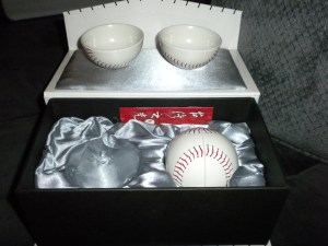 Baseball Themed Tea Cup Set