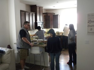 JB's Condo: Lunch being prepared