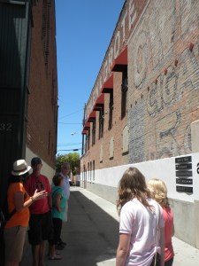 Our Tour Group Gathers in an Alley