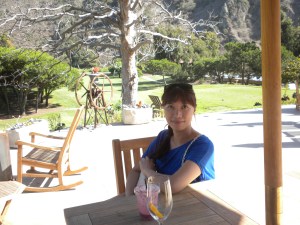 The Ranch: Cindy on the patio