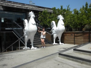 Cindy Poses with Rooster Cogburn...Times Deux