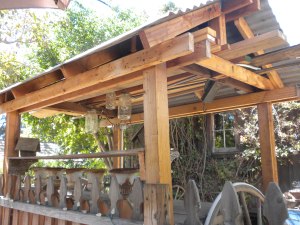 View into neighbor's yard from patio