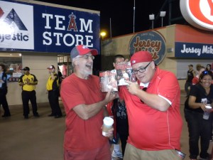 Richard and JB Having Fun with the Fan