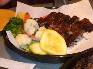 Phil's BBQ: Pork Ribs, Steamed Veggies