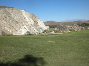 Huge limestone rock formation