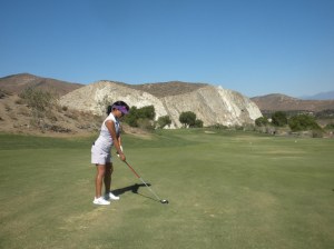 The Elf's about to rip a triple off the wall...