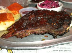 Beef Ribs, Cornbread and Slaw